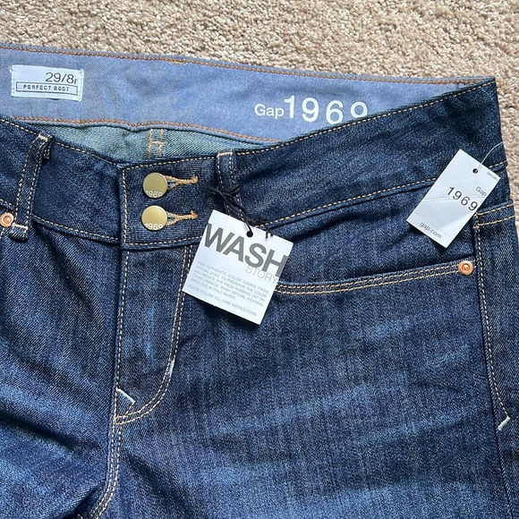 Gap 1969 perfect boot dark blue jeans 29/8r - Picture 4 of 4